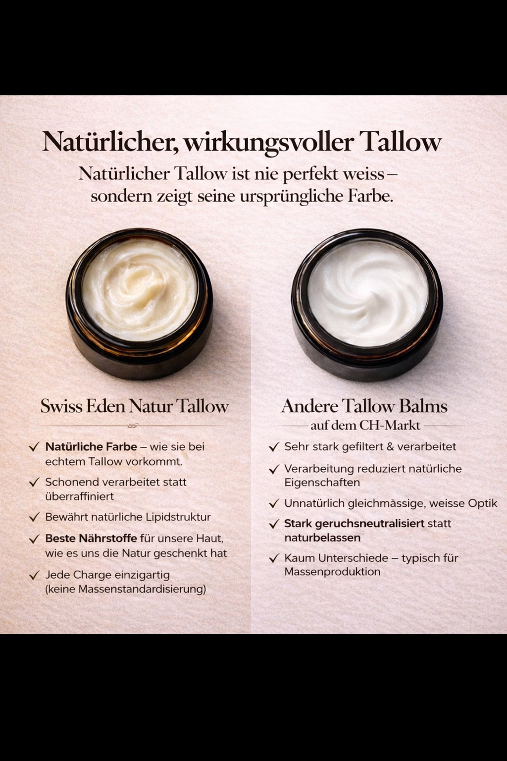 NEU TÄGLICHE PFLEGE BUNDLE – 3ER SET TALLOW CREMEN (PURE, LAVENDEL & ORANGE JOJOBA)