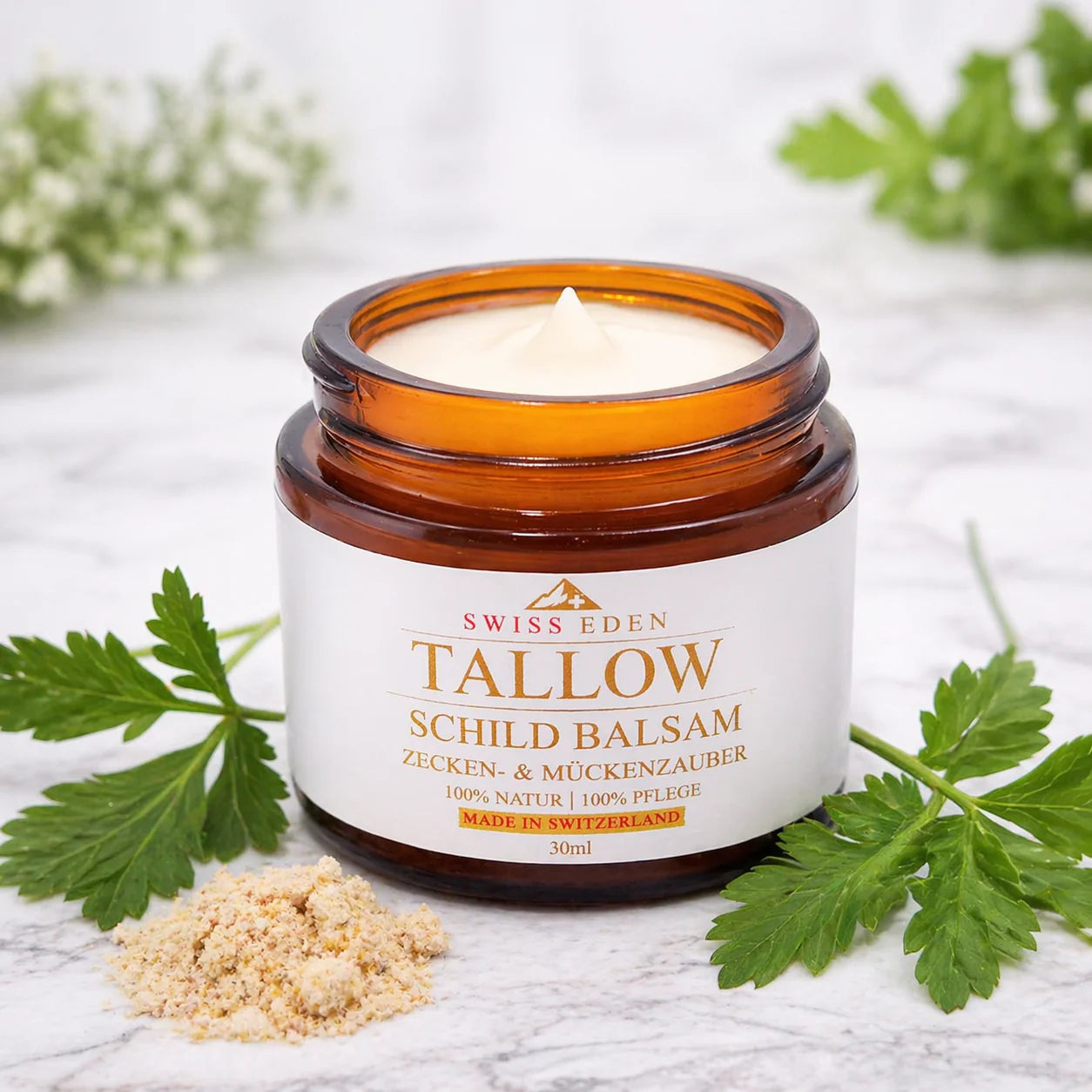 Natürlicher Zecken- und Mückenbalsam mit Tallow für Outdoor, Wandern und Camping